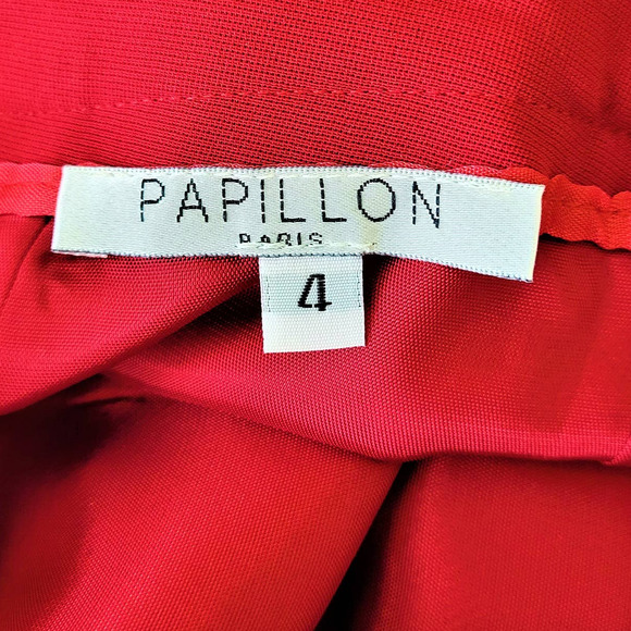 Long  Red Pencil Skirt Woman's 4 #1368 - Picture 6 of 10